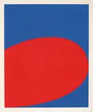 Red Blue (from Ten Works by Ten Painters) by Ellsworth Kelly, 1964, Screenprint on Mohawk Superfine Cover paper, sold Oct 2017