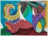 David Hockney, Four Part Splinge (from Some New Prints), 1993-1994, 44-color lithograph and screenprint on four sheets of Arches 88 paper