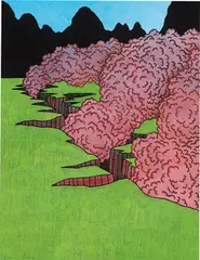 Ken Price, Volcanic Dust, 2004, Ink and gouache on paper