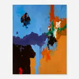 Sidney Gross, Abstract Blue/Yellow