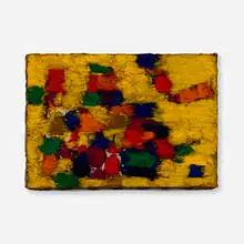 Tom Hannan, Yellow Mosaic, c. 1965, oil on linen