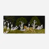 Larissa Bates, Napoleon's Tame Tiger Beast: Man Power, 2008, gouache and ink on paper