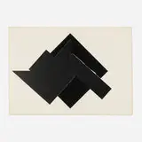 James Reineking, Untitled, 1975, graphite and paper collage on paper