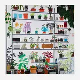 Large Shelf Still Life by Jonas Wood, 2017, offset lithograph on paper, sold Dec 2023