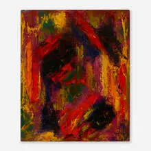 William Buchanan, Abstraction, oil on canvas board