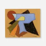 Ramstonev Cooperative, Abstract Forms, pastel and graphite on paper