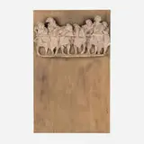 Bruno Lucchesi, Women on a Balcony, earthenware, wood