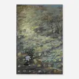 Catherine Eaton Skinner, Padma chu skyes lotus (Gya-Gye III), 2003, acrylic, Mylar, encaustic, photograph and oil on panel