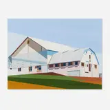 Edmund Lewandowski, Amish Farmscape G#7, 1984, gouache on paper