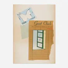 Joe Brainard, Untitled, 1975, collage on matboard