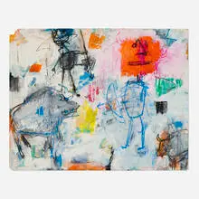 Louis Tavelli, The Hunt, oil on paper