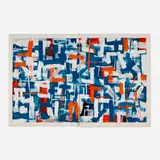 Louis Tavelli, Broad Brush Abstract, c. 1975, oil on paper mounted to board (diptych)