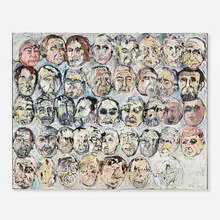 Ian Summers, Untitled (Presidents), oil on canvas