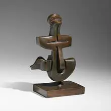 Sorel Etrog, Study for La Mer, c. 1962, patinated bronze