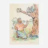 John Bankston, Behold the Lovebirds, 1999, watercolor and ink on paper