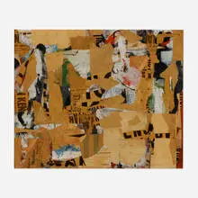 Sam Middleton, Thelonius, 1961, mixed media collage on Masonite