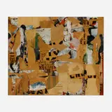 Sam Middleton, Thelonius, 1961, mixed media collage on Masonite