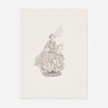 Amy Cutler, Bellow, 2001, black and white pencil on paper