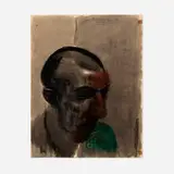 Jan Rauchwerger, Portrait of the Artist Pichhadze, 1989, watercolor and gouache on paper