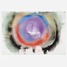 Alexander Liberman, Untitled, 1995, watercolor on paper