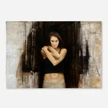 David Kassan, Portrait, oil on Masonite