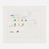 David Hockney, The Poet (from the Blue Guitar portfolio), 1976-77, etching and aquatint in colors on Inveresk