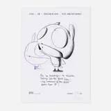 Edgar Plans, You Are My Hero, 2021, unique colored pencil and graphite drawing on certificate of authenticity