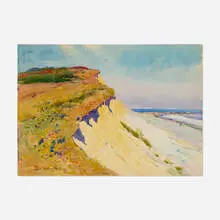 Sears Gallagher, Cliffs, watercolor on paper