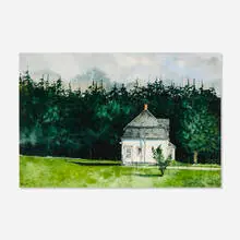 Peter Sculthorpe, White House, Maine, 1918, watercolor on paper