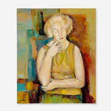 Humbert Howard, Portrait of Isabelle E. Walter, 1959, oil on canvas