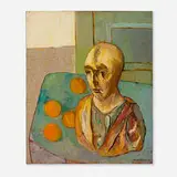 Humbert Howard, Wig Maker's Dummy, 1959, oil on canvas
