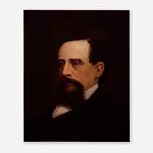William Morris Hunt, Portrait of Charles Dickens, 1859, oil on canvas