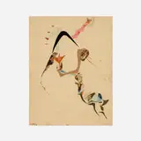 Hilla Rebay, Abstraction, collage on paper