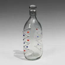 attribution Fulvio Bianconi, bottle and stopper, Italy