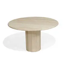 Stone International, round pedestal dining table, Italy