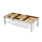 Roger Capron, coffee table with leaf decorations