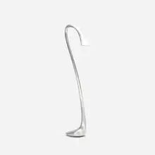 Standing Eliza lamp from the D’Alba Residence, Glencoe by Jordan Mozer, 1995, hand-polished recycled aluminum, sold Jul 2018