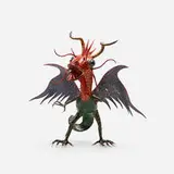 Miguel Linares, Alberije Mediano Dragon, 1990, acrylic on paper mache