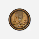 Bernard Langlais, Cat and Birds, c. 1970, carved and painted wood, found object