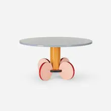 Michele de Lucchi, La Festa table, 1984, laminate over wood, lacquered wood