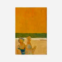 Harry Sefarbi, Seascape: Yellow Sky, c. 1965, oil on masonite