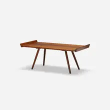 coffee table, model NK 11 by George Nakashima, 1948, walnut, sold Jul 2018