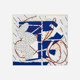Trudy Benson, Blue Cut-Out, 2014, acrylic, enamel and oil on canvas