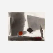 Esteban Vicente, Untitled, c. 1990, charcoal, pastel and conte crayon on paper