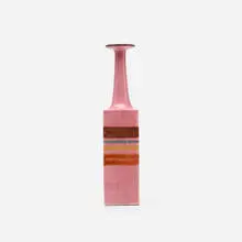 vase by Bruno Gambone, c. 1970, glazed stoneware, sold Jul 2018