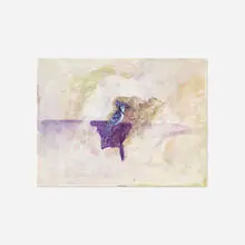 Untitled by Ross Bleckner, 1984, oil and watercolor on paper, sold Jul 2018