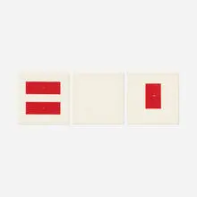 Li Yuanjia, Untitled (triptych), 1964, collage on board