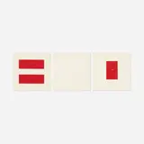 Li Yuanjia, Untitled (triptych), 1964, collage on board