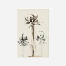 Theodore Roszak, Flora, c. 1965, ink and watercolor on paper