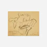 Willem de Kooning, Untitled, 1972, charcoal and pigments on paper